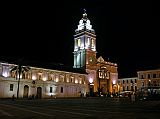 Ecuador Quito 05-05 Old Quito Santo Domingo At Night The Iglesia Santo Domingo was built by Dominican friars during the 16-17C and is especially beautiful when lit at night.